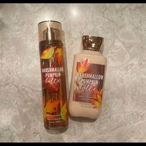 Bath & Body Works Marshmallow Pumpkin Latte Bundle